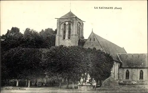 Ak La Saussaye Eure, L'Eglise