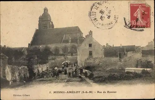 Ak Mesnil-Amelot Seine-et-Marne, Rue du Bonnier