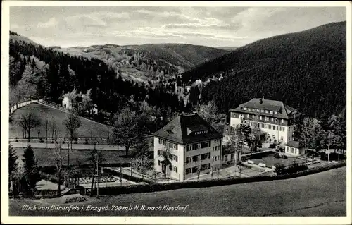 Ak Bärenfels Altenberg im Erzgebirge, Blick nach Kipsdorf