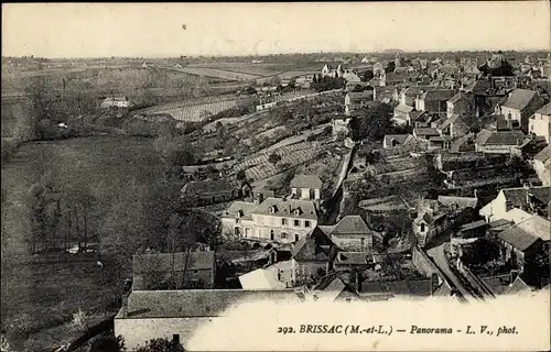 Ak Brissac Maine et Loire, Panorama