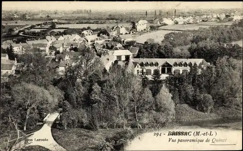 Ak Brissac Maine et Loire, Vue panoramique de Quincé