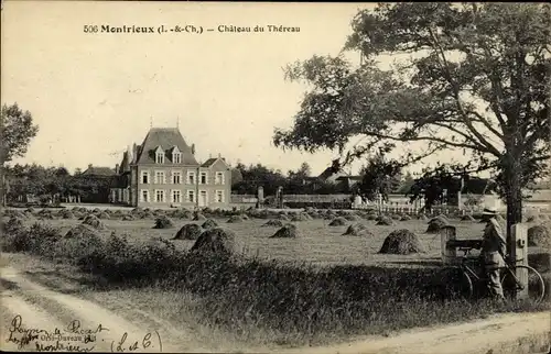 Ak Montrieux Loir et Cher, Château de Théreau