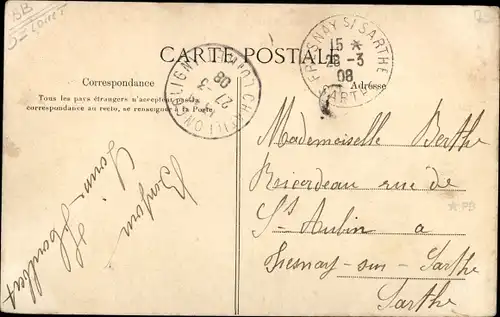 Ak La Chapelle sur Aveyron Loiret, Vue generale