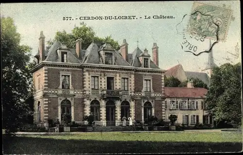 Ak Cerdon Loiret, Le Chateau