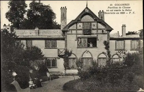 Ak Colombes Hauts de Seine, Pavillon de Chasse