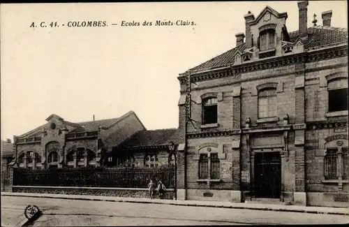 Ak Colombes Hauts de Seine, Ecoles des Monts Clairs