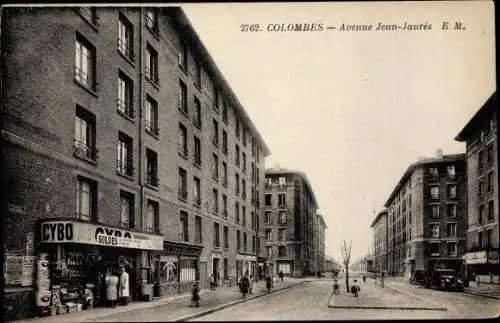 Ak Colombes Hauts de Seine, Avenue Jean Jaures