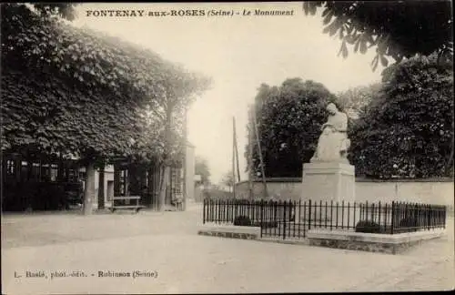 Ak Fontenay aux Roses Hauts de Seine, Le Monument