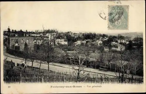 Ak Fontenay aux Roses Hauts de Seine, Vue generale