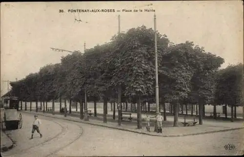 Ak Fontenay aux Roses Hauts de Seine, Place de la Mairie