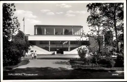 Ak Trelleborg Schweden, Varmbadhuset