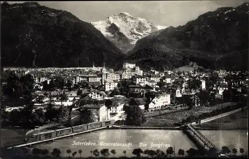 Ak Interlaken Kanton Bern Schweiz, Die Jungfrau