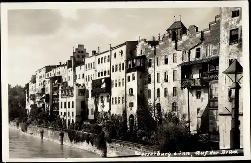 Ak Wasserburg am Bodensee Schwaben, Auf der Brück