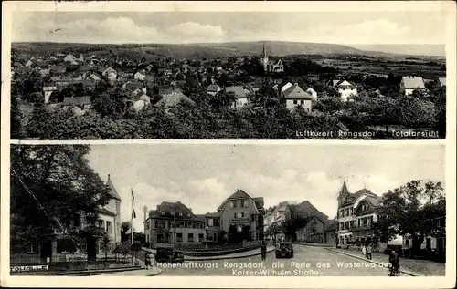 Ak Rengsdorf im Westerwald, Totalansicht, Kaiser Wilhelm Straße