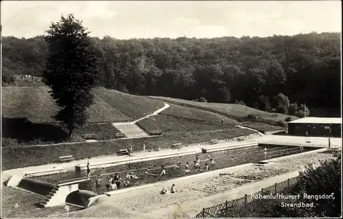 Ak Rengsdorf im Westerwald, Strandbad