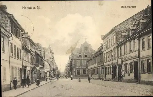 Ak Hanau am Main, Römerstraße, Wilhelm Lohmann