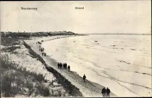 Ak Norderney in Ostfriesland, Strandpartie, Dünen, Meer
