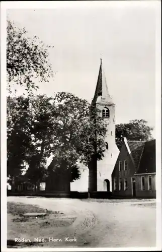 Ak Roden Drenthe Niederlande, Ned. Herv. Kerk