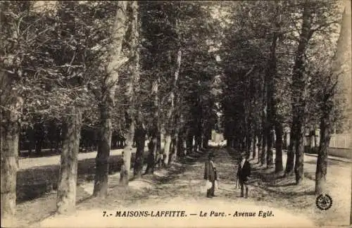 Ak Maisons Laffitte Yvelines, Le Parc, Avenue Egle