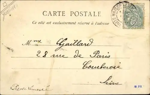 Ak Maisons Laffitte Yvelines, Place Marine et perspective de l'Avenue Albine