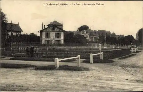 Ak Maisons Laffitte Yvelines, Le Parc, Avenue du Chateau