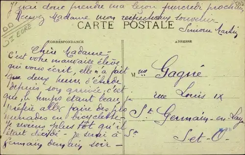 Ak Authouillet Eure, Vue sur l'Eure