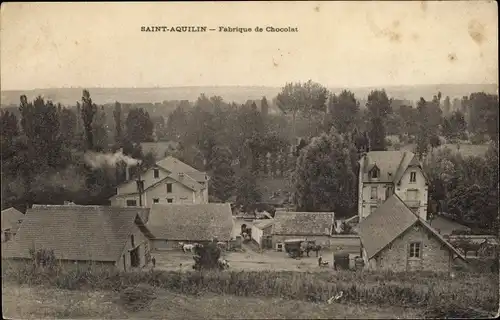 Ak Saint Aquilin Eure, Fabrique de Chocolat