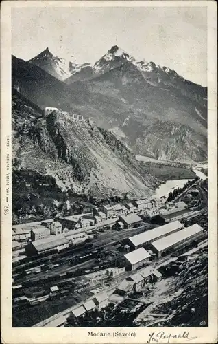 Ak Modane Savoie, Bahnhof, Gebirge