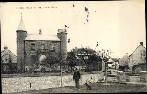 Ak Meigneux Seine-et-Marne, Le Chateau