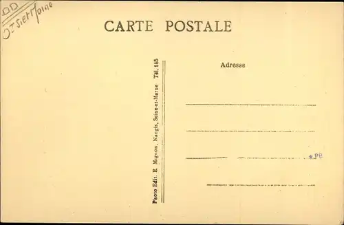 Ak Meigneux Seine-et-Marne, Route de Cessoy