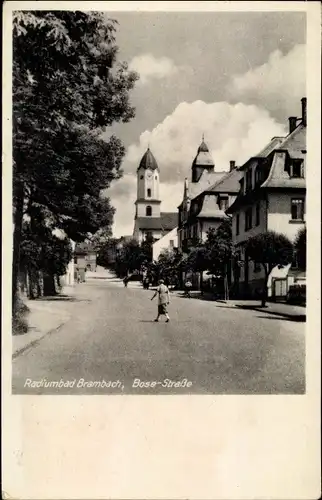 Ak Bad Brambach im Vogtland, Bose Straße