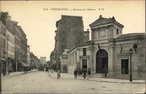 Ak Vincennes Val de Marne, Avenue de Chateau