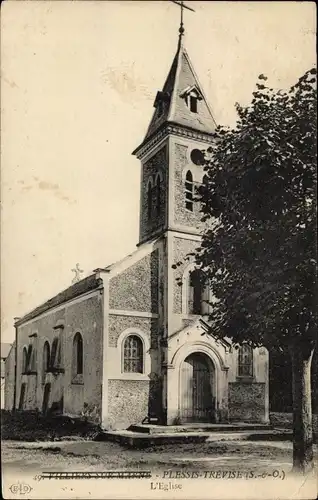 Ak Plessis Trevise Val de Marne, L'Eglise