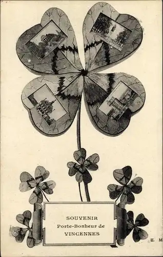 Kleeblatt Ak Vincennes Val de Marne, Vues Differentes, Fleur