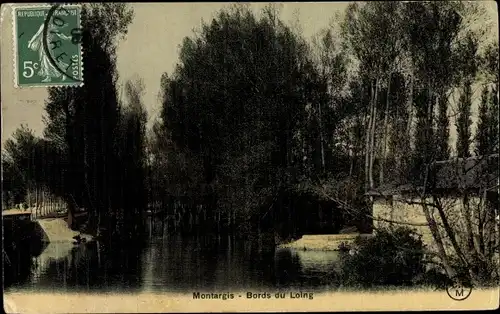 Ak Montargis Loiret, Bords du Loing