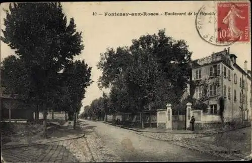 Ak Fontenay aux Roses Hauts de Seine, Boulevard de la Republique