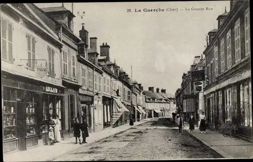 Ak La Guerche Cher, La Grande Rue, magasin du tabac