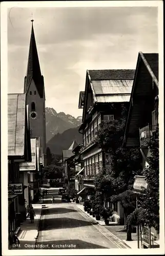 Ak Oberstdorf im Oberallgäu, Kirchstraße