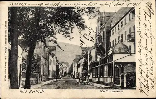 Ak Bad Bertrich an der Mosel Eifel, Kurfürstenstraße