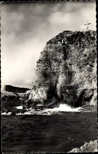 Ak Saint-François Guadeloupe, La Pointe des Chateaux, La Grande Falaise