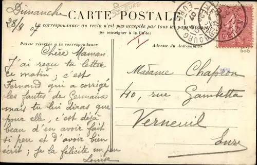 Ak Le Neubourg Eure, La Gare