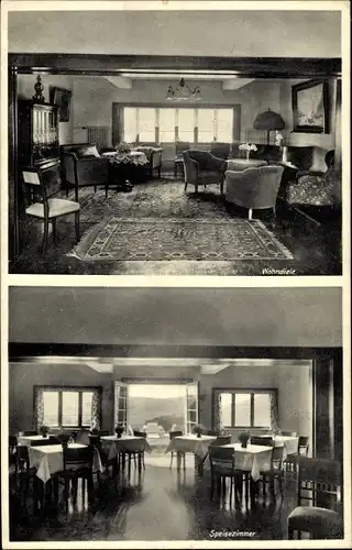 Ak Hilchenbach in Westfalen, Haus am Sonnenhang, Innenansicht