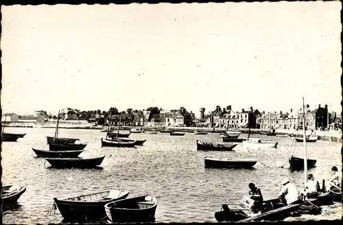 Ak Barfleur Manche, Vue générale du Port