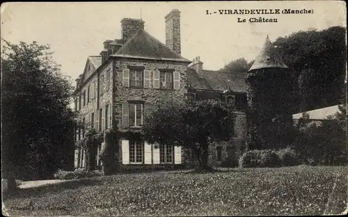 Ak Virandeville Manche, Château