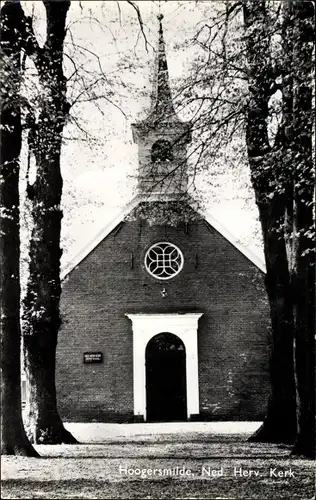 Ak Hoogersmilde Drenthe Niederlande, Ned. Herv. Kerk