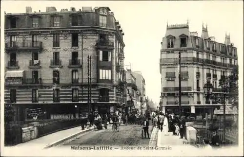 Ak Maisons Laffitte Yvelines, Avenue de Saint Germain