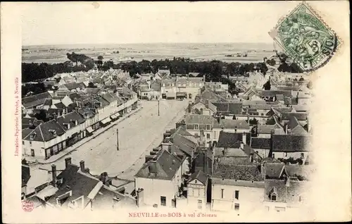 Ak Neuville aux Bois Loiret, A vol d'oiseau