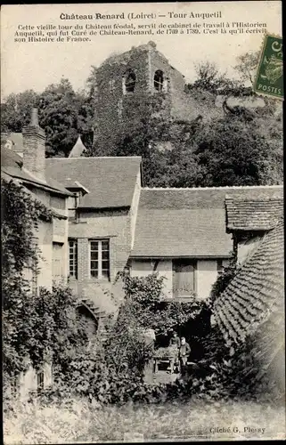 Ak Chateau Renard Loiret, Tour Anquetil