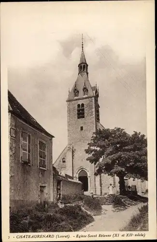 Ak Chateaurenard Loiret, Eglise Saint Etienne