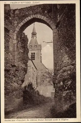 Ak Chateaurenard Loiret, Eglise Saint Etienne